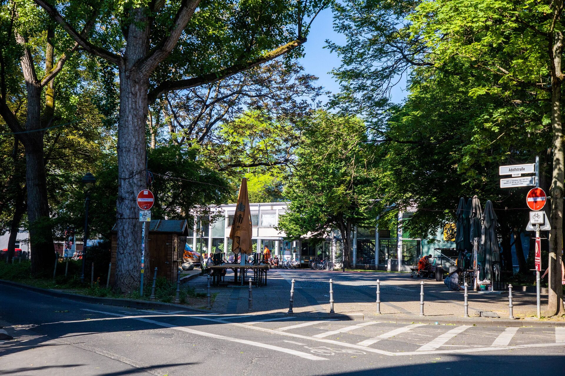 Das Bild zeigt den Frankenbadplatz in der Nordstadt, einem der beiden Modellquartiere 