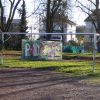 Musterpark - Tor mit Sprayerwand