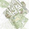Das Bild zeigt einen Plan der Bad Godesberger Innenstadt aus der Vogelperspektive